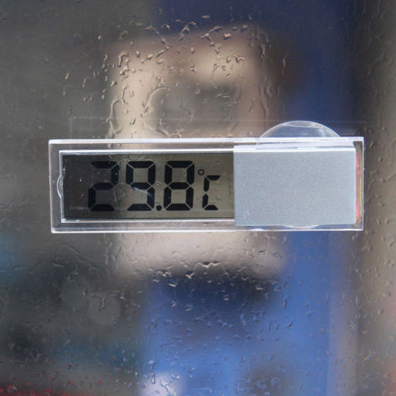 Auto Thermometer Osculum Type Celsius Fahrenheit Lcd Digitale Temperaturen Meter Zuignap Voor Indoor Outdoor Hogard DC29
