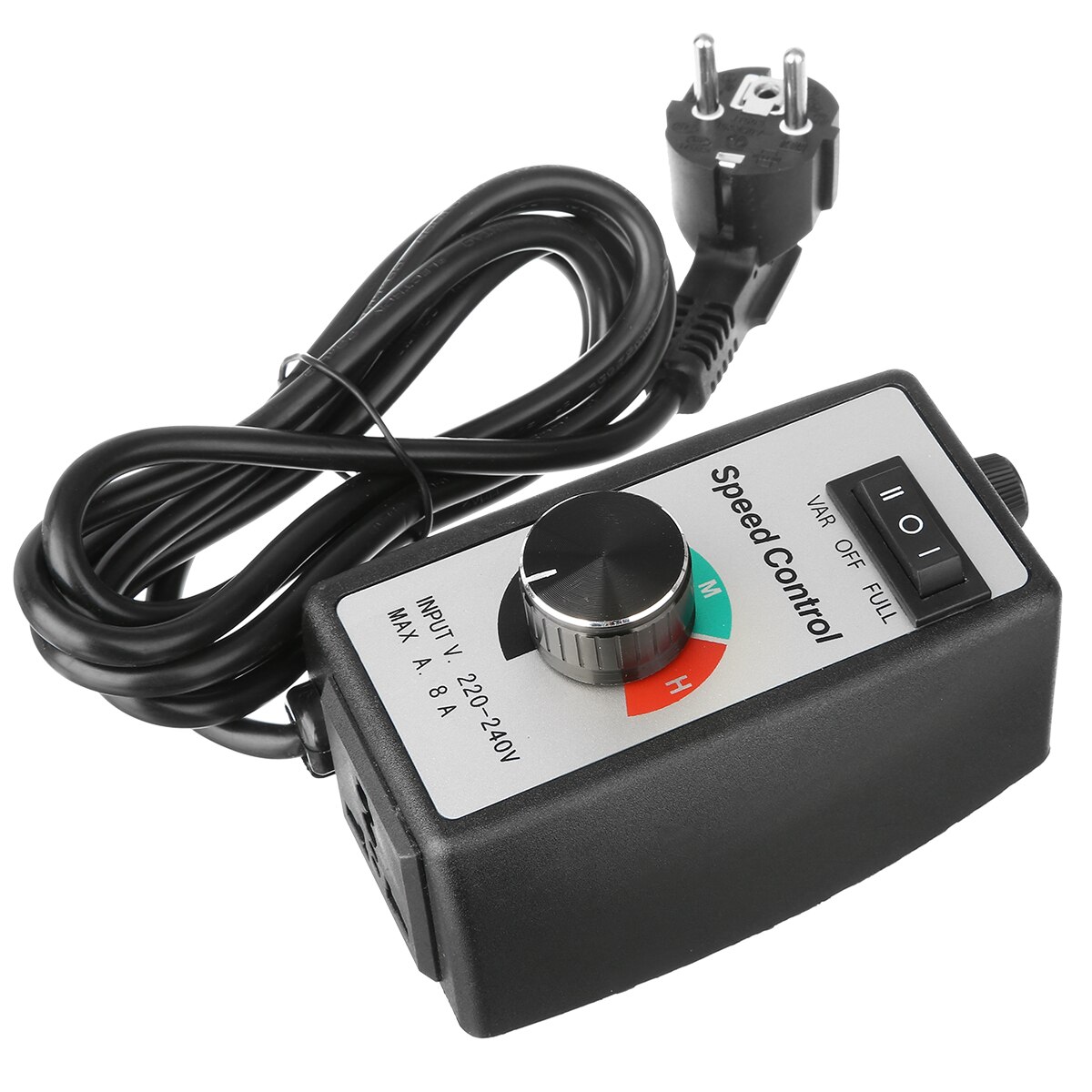 220V-240V 8A Router Speed Control Electric Motor Rheostat Variable Speed Moto Controller EU Plug For Lighting Fans Power Tools