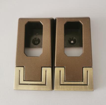 2Pcs Zinklegering Kast Kledingstang Flens Klem Pijp Rail Base Gordijn Staaf Douchegordijn Kast Staaf End Ondersteunt sockets: N