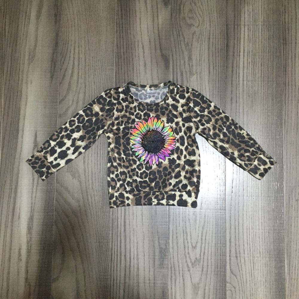 Girlymax Fall/Winter Halloween Baby Meisjes Mama & Me Raglans Boutique Katoen Top Shirts Kinderen Kleding Luipaard Zonnebloem