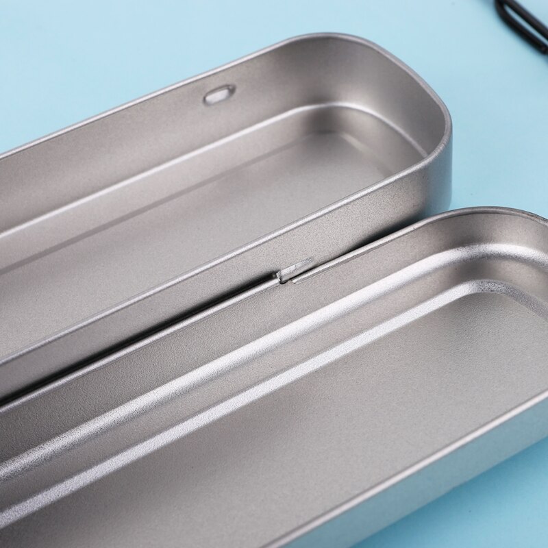 Simple Trumpet Metal Stationery Box Pencil Case Pencil Box Students Finishing Case School Supplies For Girls Boys