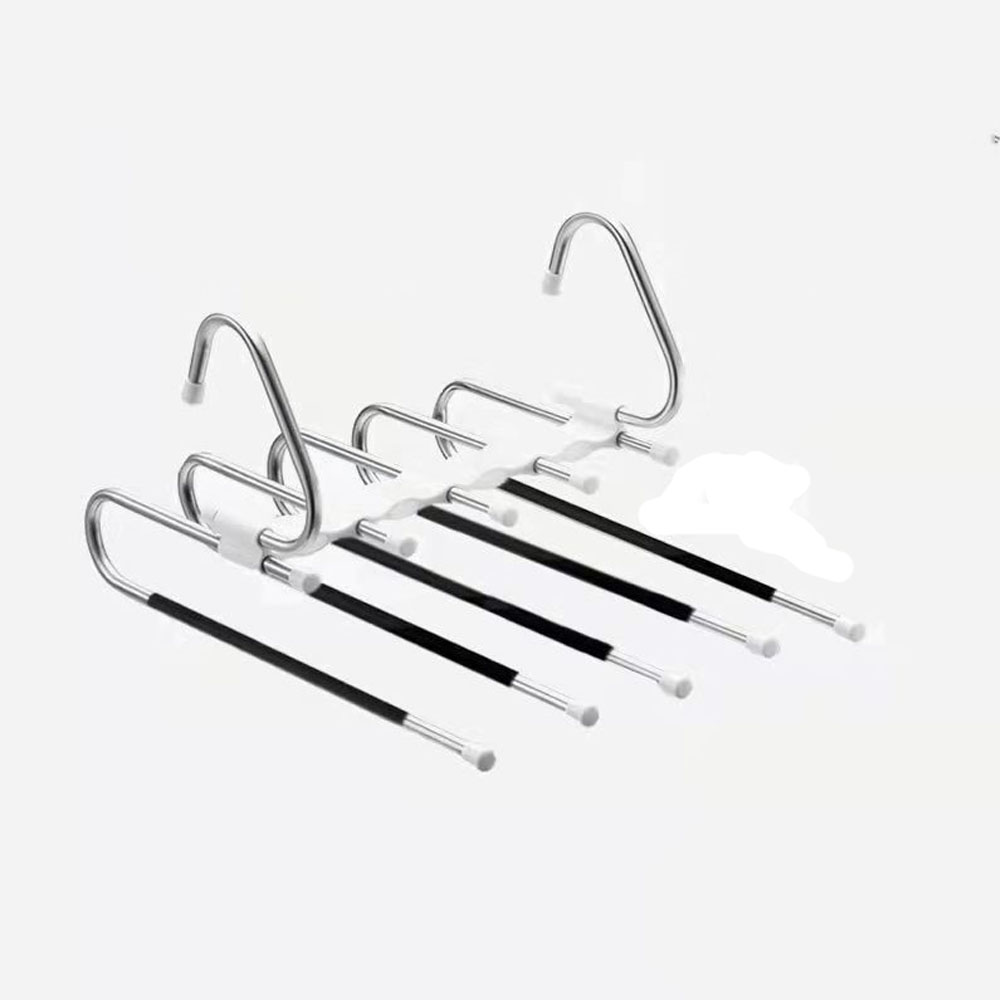 HosenbüGel, platzsparende, mehrschichtige, platzsparende KleiderbüGel, multifunktionaler Kleiderständer für sterben Aufbewahrung Ich bin Schrank: Weiß