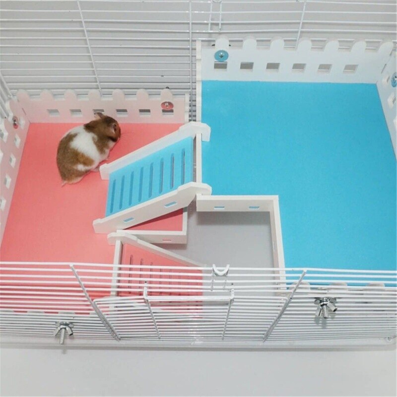 Wooden Platform L-Shaped Natural Wood Standing Playground Climbing Ladder N03 21