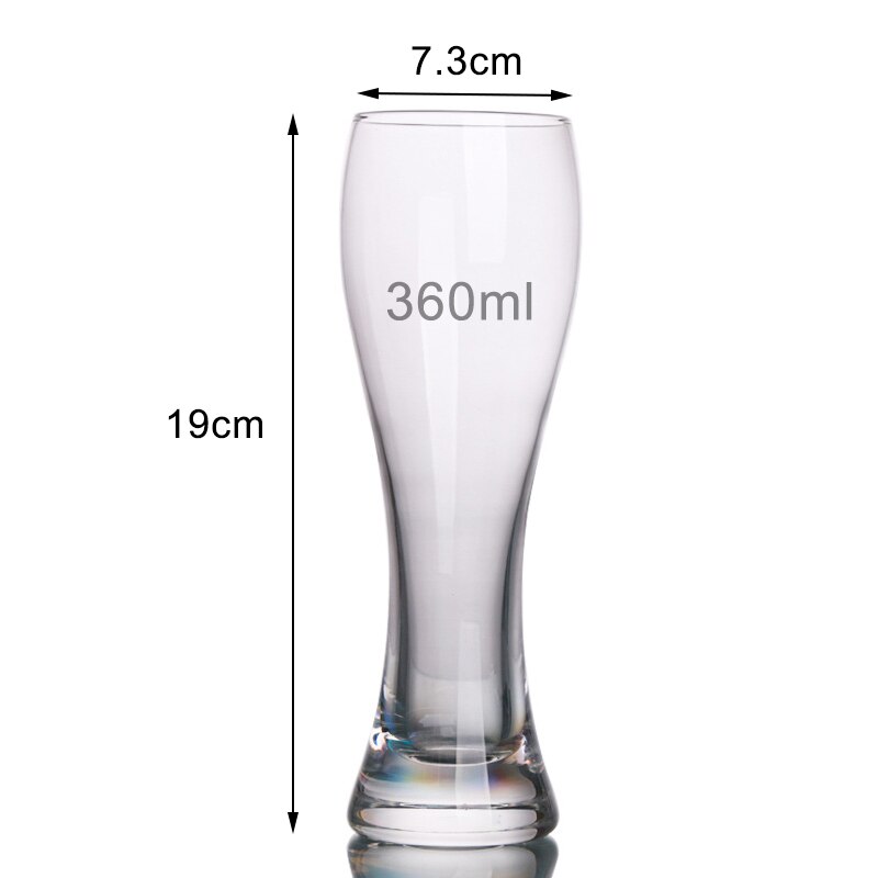 Classic style Clear glass beer mug Red Wine cup Heat resistant Glass Beer Cup Whiskey Cups Glassware Travel Bottle Bar Kitchen: Default Title