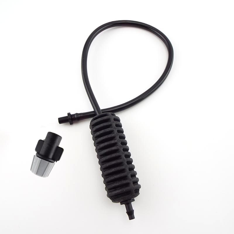 Hagehengende vannsprøytedyse sprinklersett forstøvende sprinklersett grønnsaksvanning vanning for drivhushage: Hvit