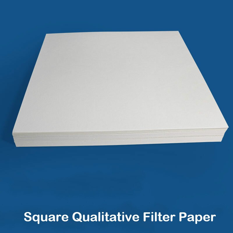 Papel de filtro cualitativo de detección de aceite, papel de filtro cuadrado grande de 60cm * 60cm, papel de filtro Industrial de laboratorio, 10 Uds.