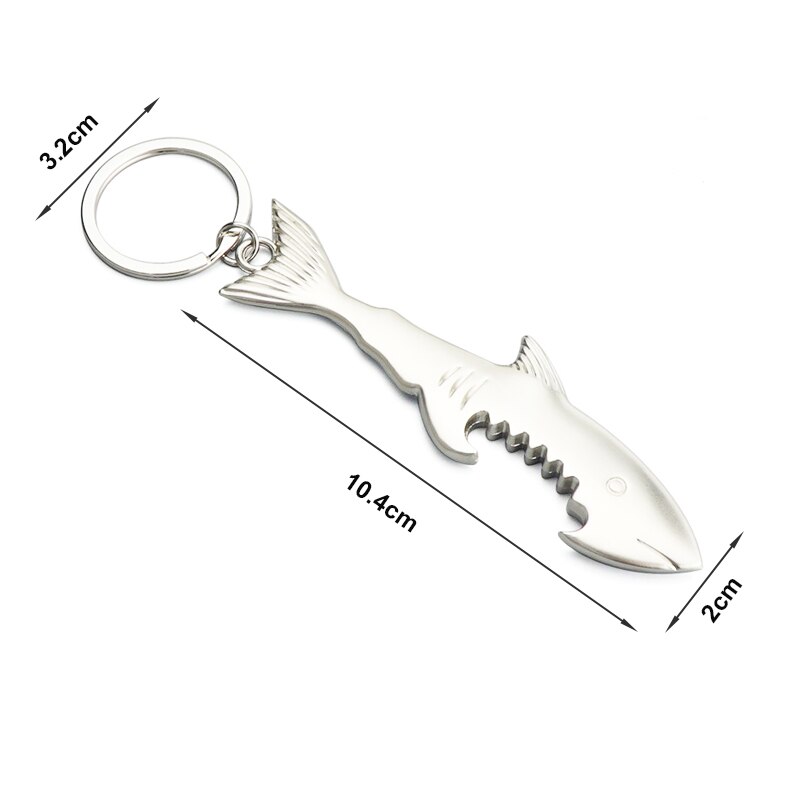 Beer Cap Lifter Metal Beer Keychain Bottle Opener Shark/Guitar Style Kitchen Accessories Wedding Party Favor: A