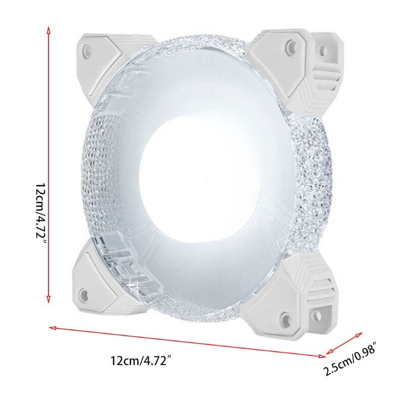 120mm Computer Cooling Fan RGB Case Fan Adjustable High Performance Silent Control Chassis Radiators 3Pin + 4Pin or
