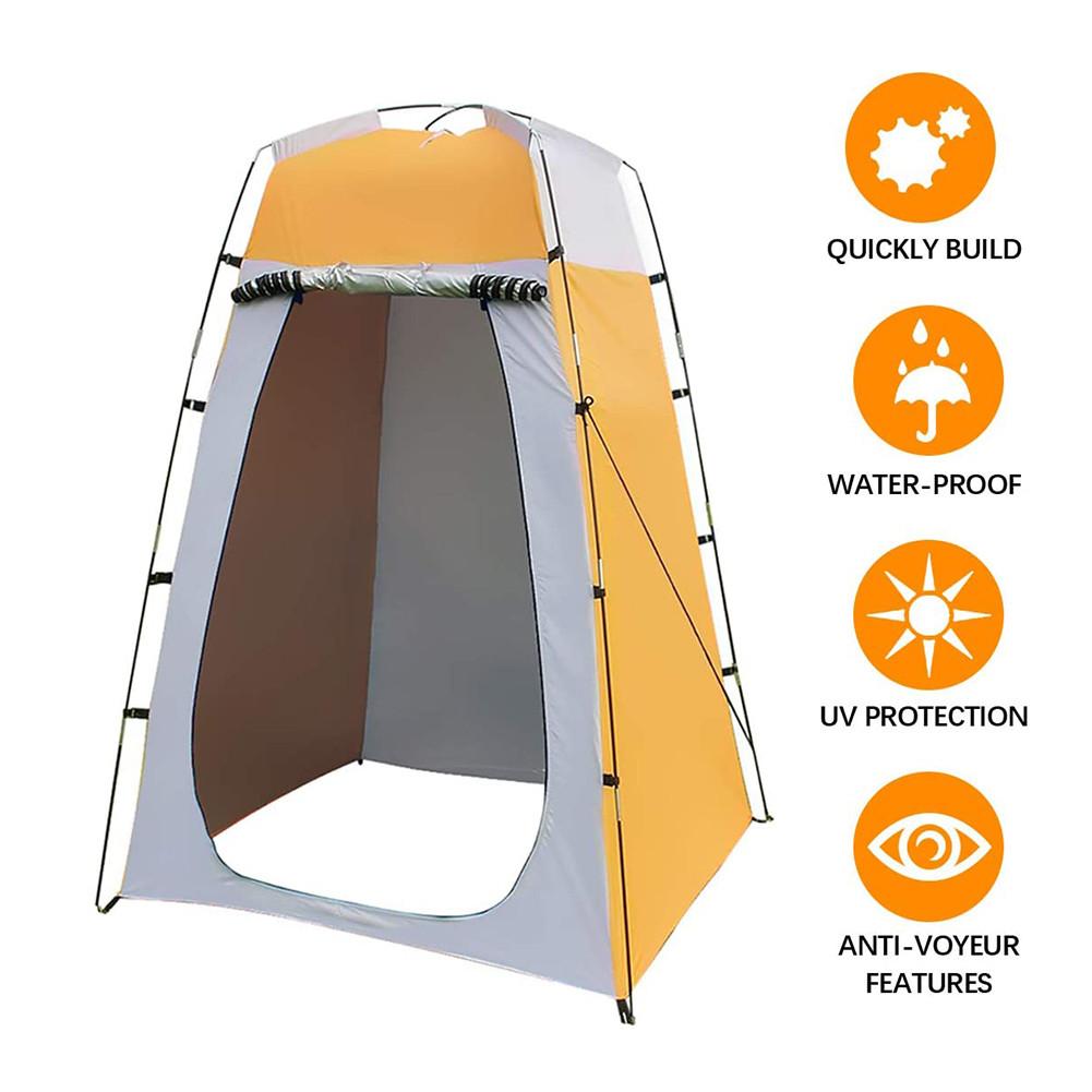 Outdoor Draagbare Douche Toilet Camping Tent Voor Douche 6FT Privacy Kleedkamers Voor Camping Wc Douche Strand Anti Uv