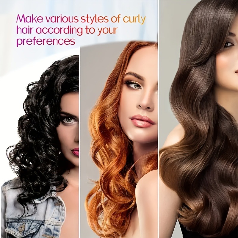 Haste de ondulação sem calor para cachos de seda durante a noite, rolos de cabelo reutilizáveis, fita macia, ferramentas de estilo preguiçoso, acessórios de cuidados com o cabelo