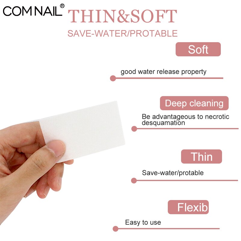 1Pack Lint-Free Wipes Napkins ELSA Manicure Pedicure Gel Tools Nail Wipes Nail Polish Remover Gel Nail Cutton Pads