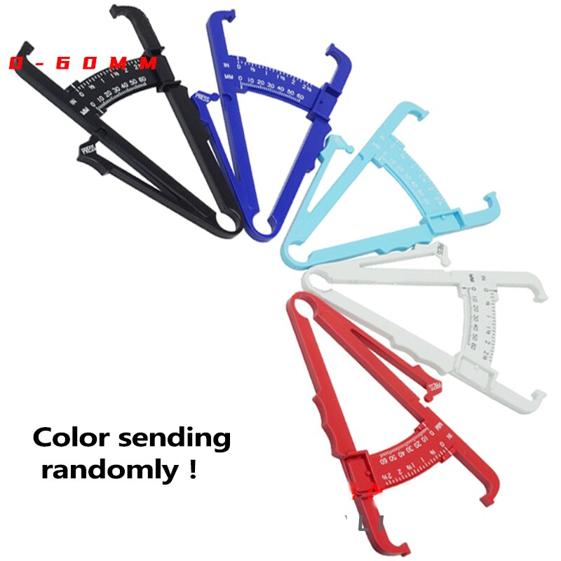 Health Care Skinfold Body Fat Caliper Body Fat Tester with body mass Tape with Measurement Chart Body Health Tool