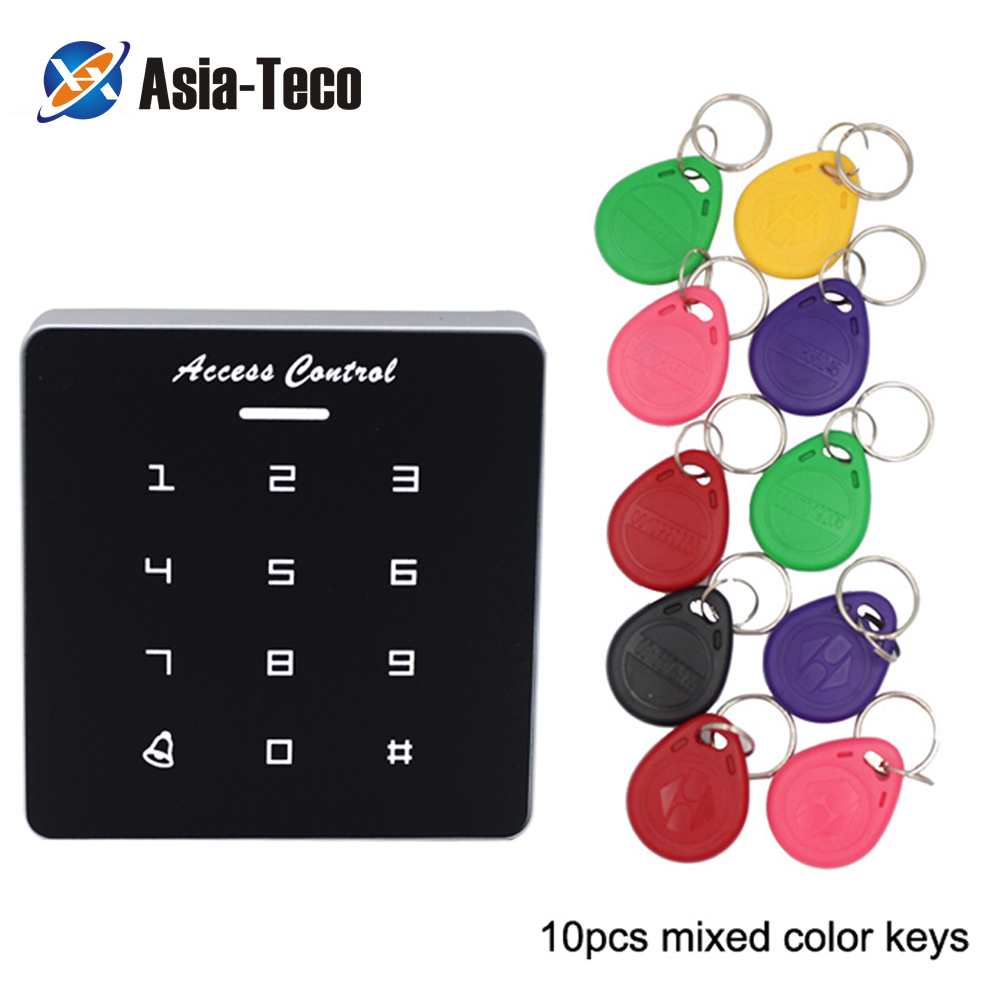 Access Control 1000Users Keypad digital panel Card Reader For Door Lock System 125Khz RFID Wiegand 26 Output: A86 and10 ID color