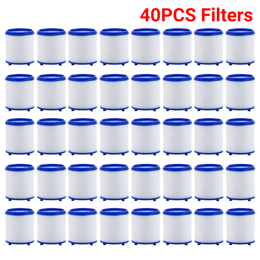 Filtro de agua para grifo, filtros de salpicaduras giratorios de 360 grados, elimina el cloro, metales pesados, cabezal de ducha filtrado, purificador de baño, 2-40 Uds.: Borgoña