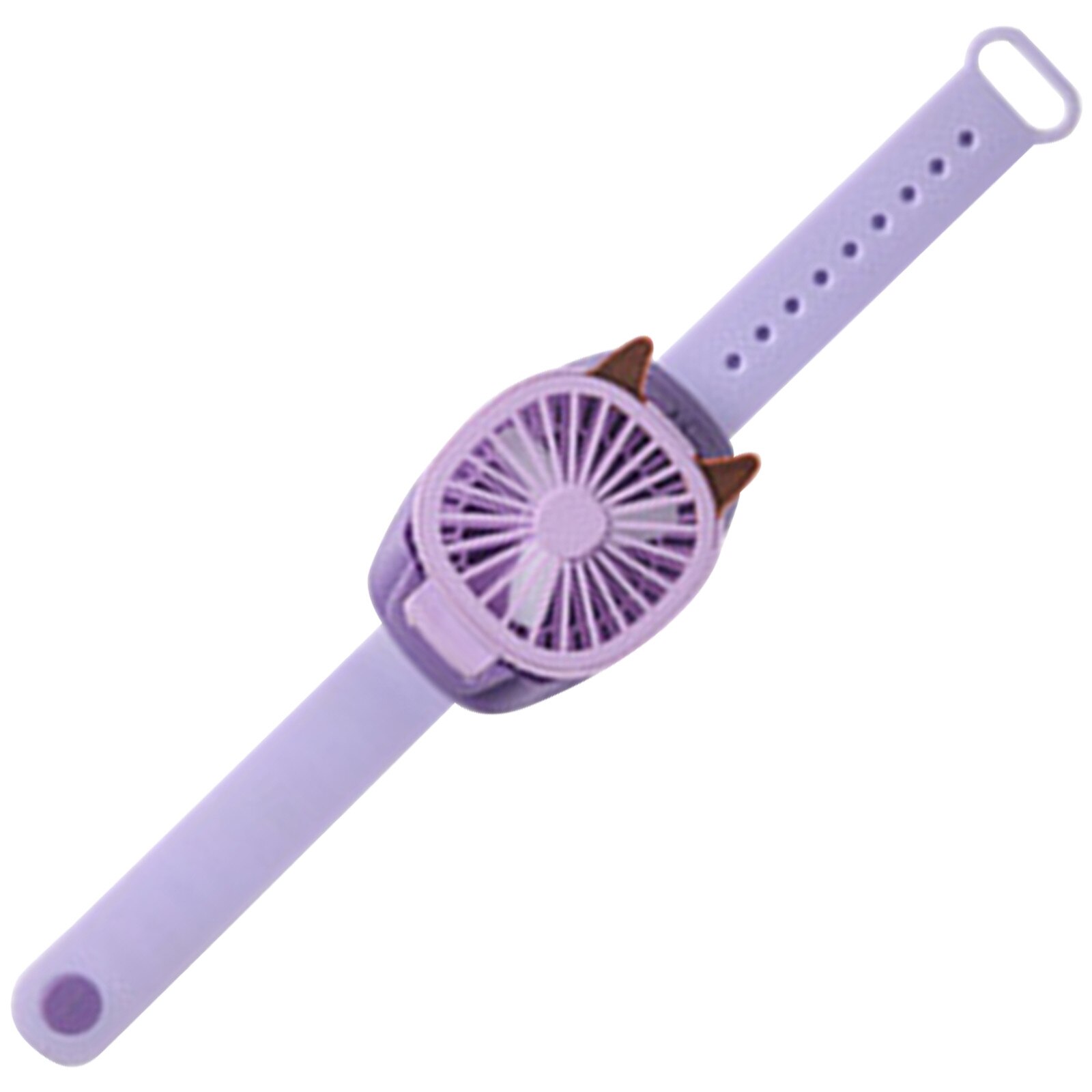 freundlicher Erwachsenen Ich bin Freien Uhr Fan Kreative Uhr Fan USB Mini Ladung Faul Stumm Tragbare Handgelenk Fan Kawaii Geburtstag Präsentieren Spielzeug: LILA