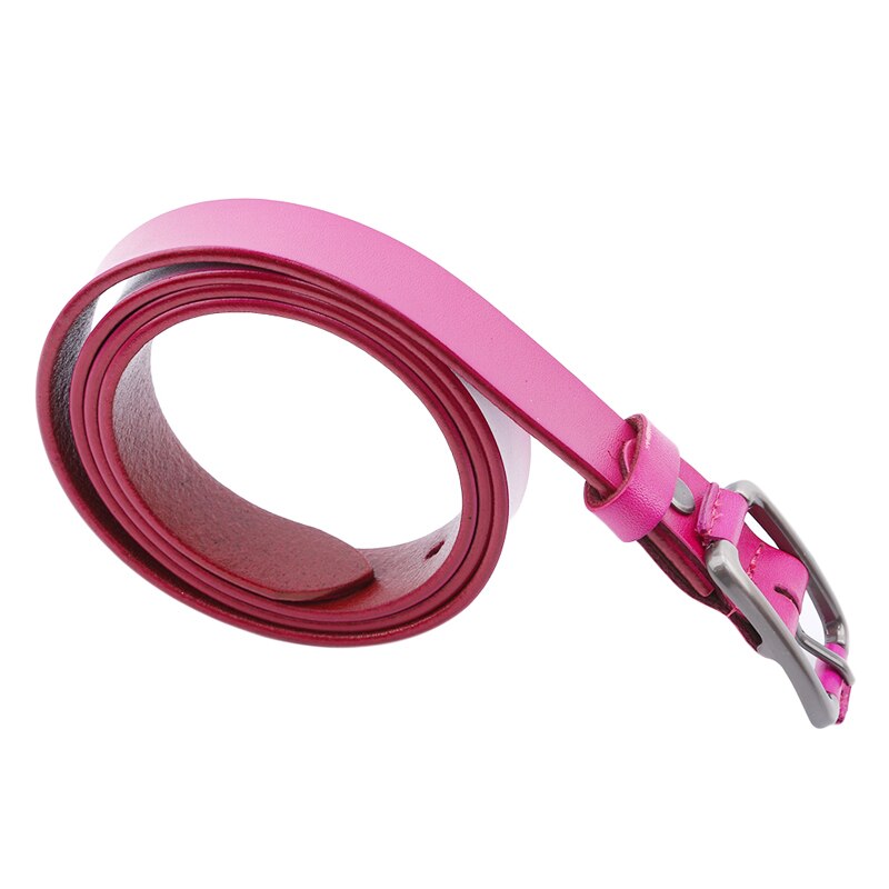 1 correa de cuero de PU accesorios de ropa para niños y niñas cinturón de cuero genuino cinturones de ocio para niños: Rose red 110cm