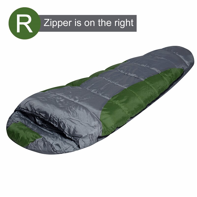 Vandtæt hængekøje sovepose udendørs camping rejse splejset enkelt person vinter varm kuvert sovepose med opbevaringspose: 2