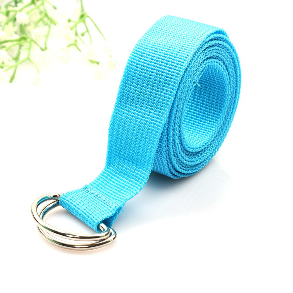 Yoga Stretch Fitness Oefening Gym Yoga Stretch Strap Belt Figuur Taille Been Oefening: Blauw