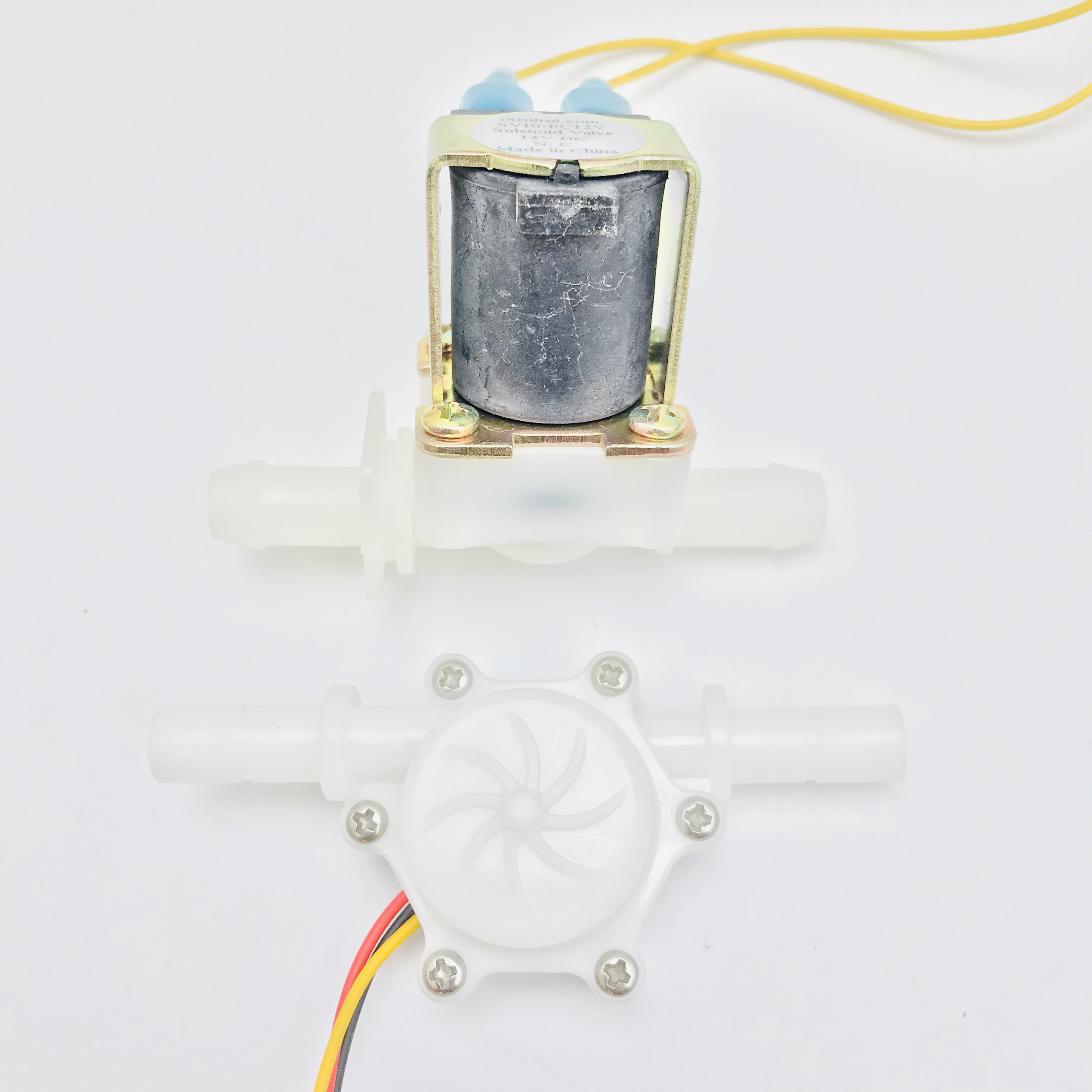 G1/2 "Npn Hal Waterstroom Sensor USN-HS21TX 1-30L/Min Flowmeter Flowmeter Gecombineerd Met Magneetventiel alles In Een Geïntegreerde