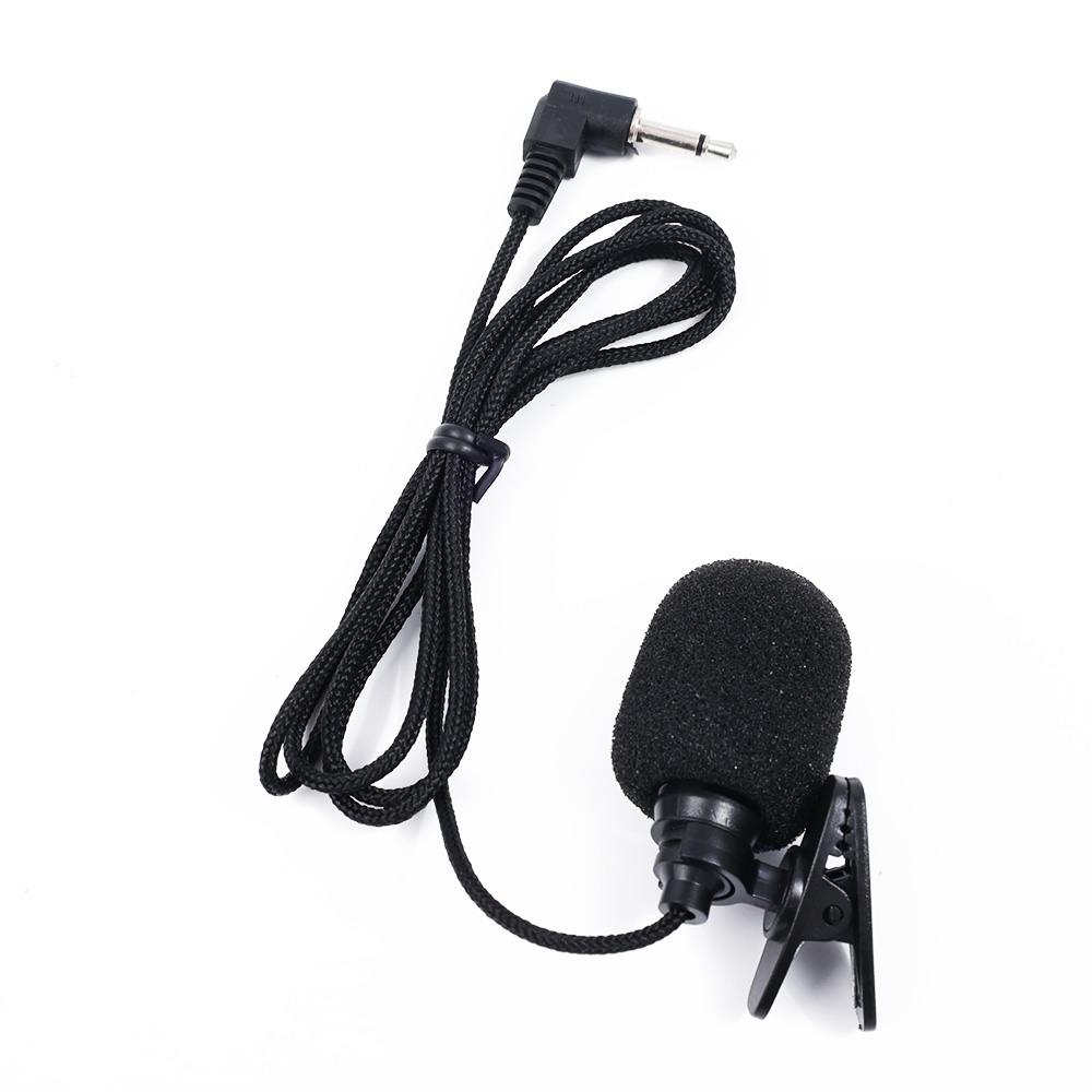 3,5 mm mini bedrade clip-on microfoon voor laptop telefoon tablet pc opname luidspreker draagbare ruisonderdrukking lavaliermicrofoon: Black