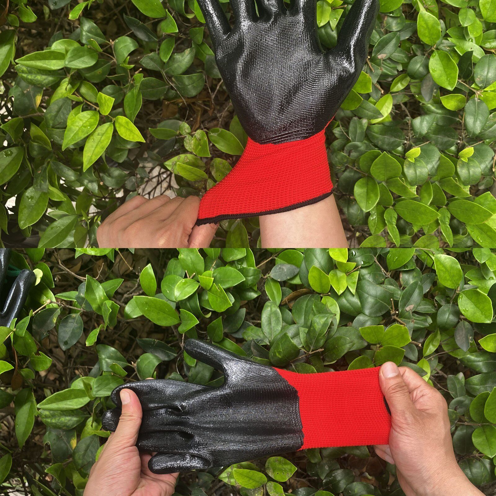 Safety Working Gloves Premium Nitrile Coated Builders Excellent Grip Gardening Grip Industrial Protective Work Flexible Gloves