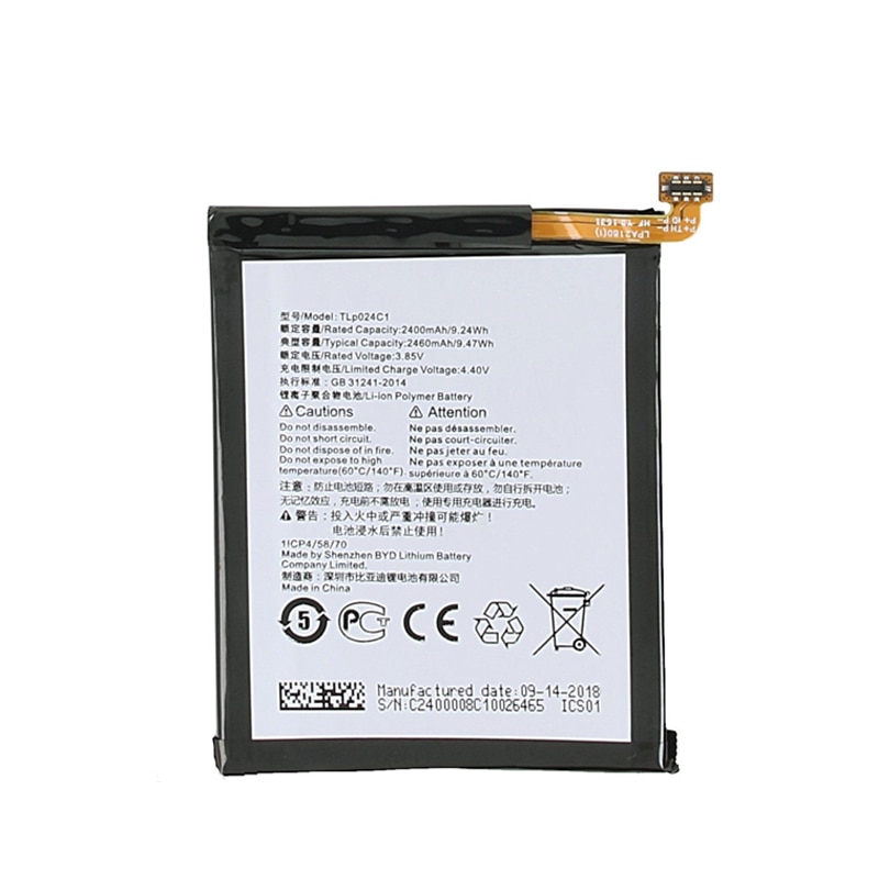2460mAh Ersatz Batterie Für Alcatel 1X OT-5059 OT 5059D 5059A 5059Y 5059X 5059J praktisch Batterie Batterij Bateria