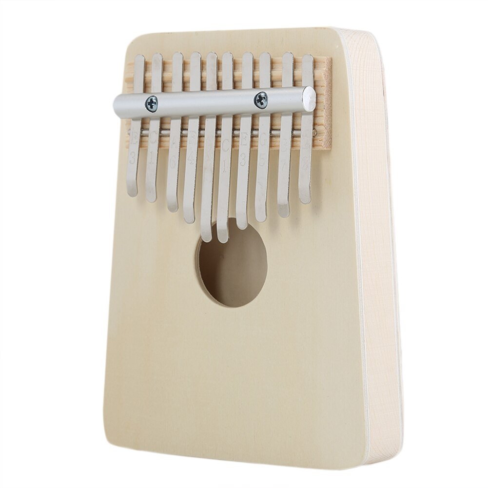10 Keys Kalimba DIY Kit Basswood Thumb Piano Handmade Set without Tuning Hammer Handmade Set Musical Instrument