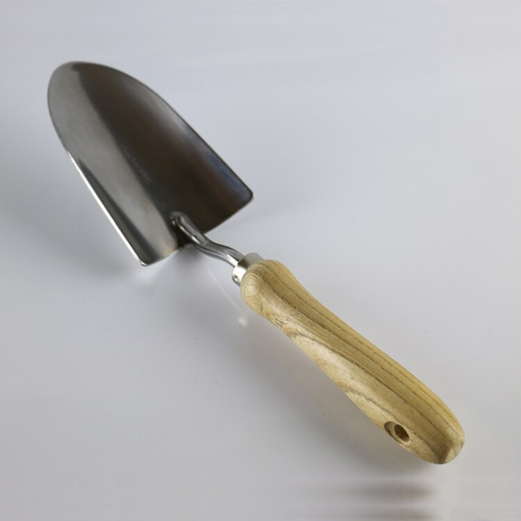 Traditionele Engels Tuin Hand Troffel Tuinieren Tool Met Sterke Essenhout Handvat & Full Size Rvs Graven Blade