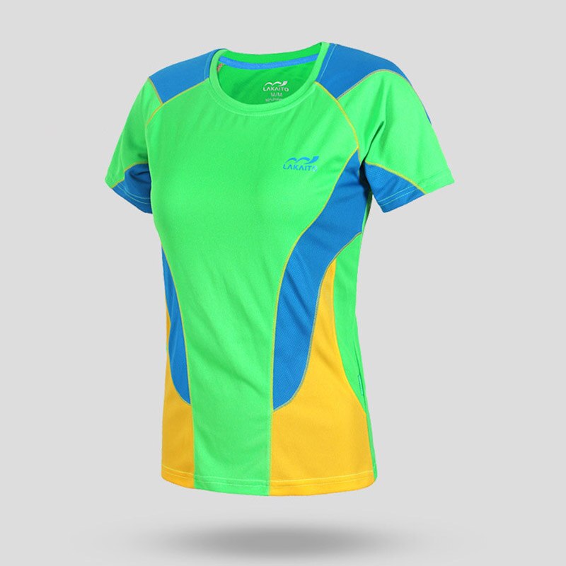 Zomer Outdoor Sneldrogende T-shirt Running Sneldrogend T-shirt Korte Mouwen Ademende Sport Quick-drogen Vrouwelijke T-