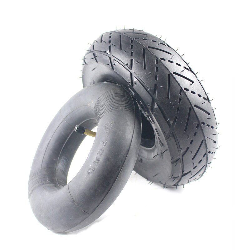 Neumático 3,00-4, neumático de 10 pulgadas y tubo interior + llantas de aleación de 4 pulgadas para Scooter Eléctrico, Scooter de Gas, motocicleta: inner and outer tire