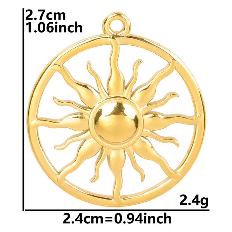 Colliers ronds avec pendentif soleil pour femmes et hommes, accessoires, bijoux d'espoir, collier en acier inoxydable, ras du cou Vintage, d'anniversaire