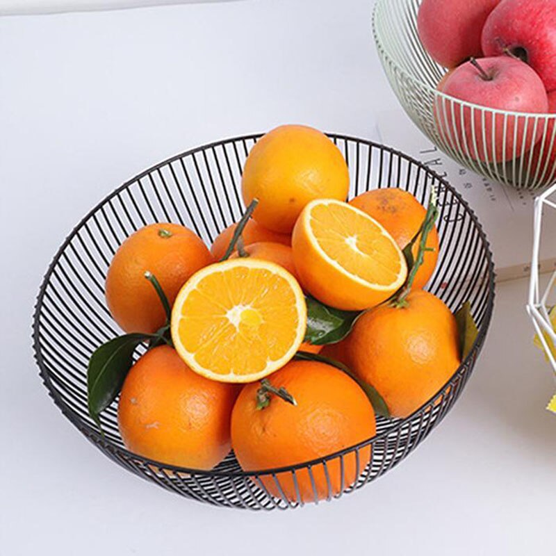 Cesta oco de frutas, cesta de frutas para cozinha, tigela, acessórios domésticos, organizador de petiscos, cestas de armazenamento de alimentos