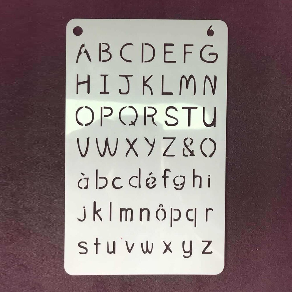 12pcs Handwriting Practice Layering Stencil Set Letter Album DIY Stamping Template Multi-use Scrapbooking Painting Embossing