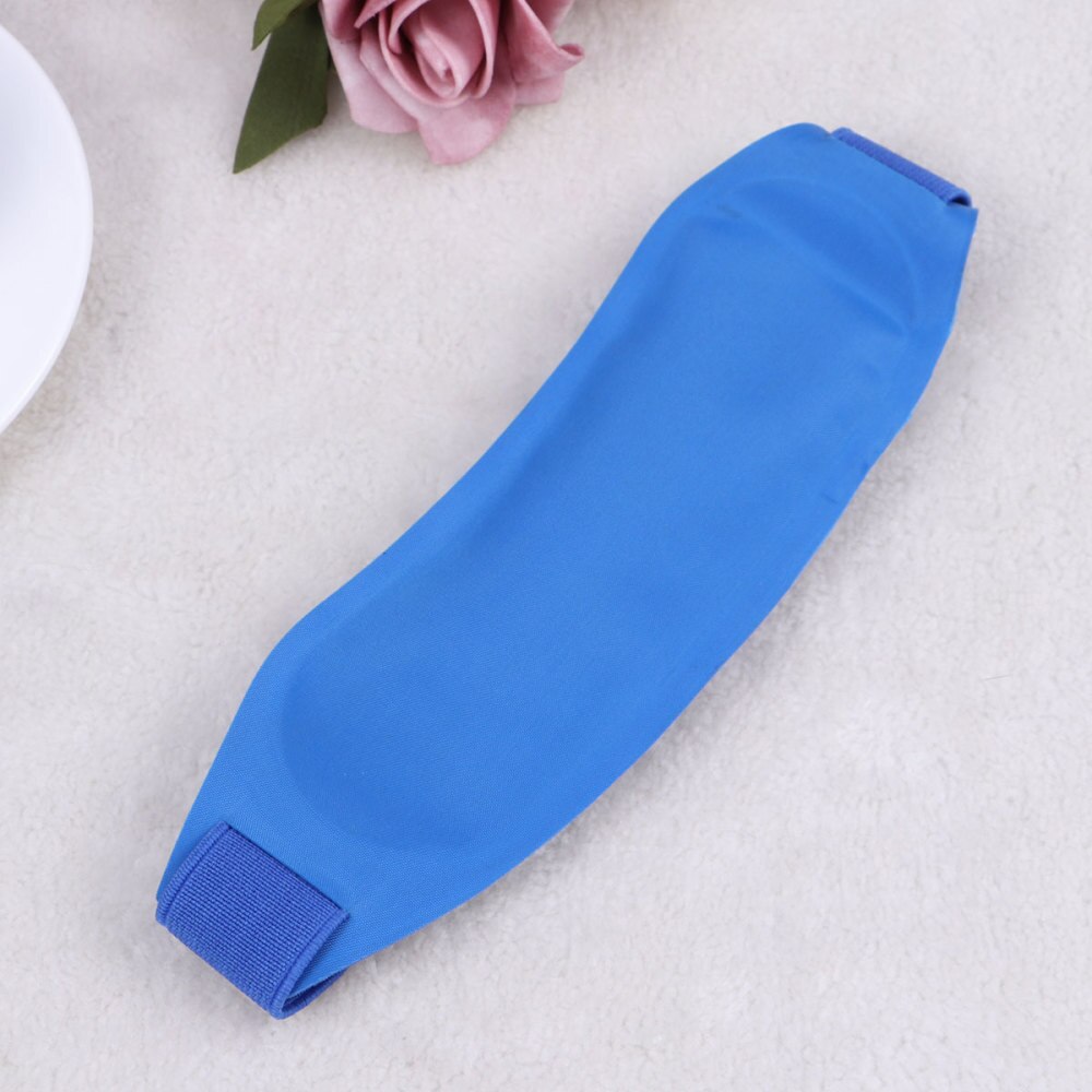 Bandeau rafraîchissant pour adultes, bandes frontales pour la fièvre, emballage de supérieure, et froid, sacs de refroidissement physique (bleu)