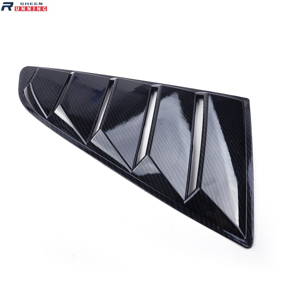 Rear Quarter Window Louvers Scoops Spoiler Car Tunning Panel Side Air Vent Cover for Ford Mustang