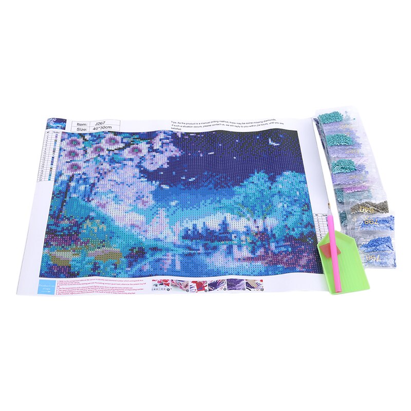 Full Square Diamond Painting Spring DIY 3d Diamond Mosaic Peach Tree Full Round Diamond Embroidery Cross Stitch Pink Flowers