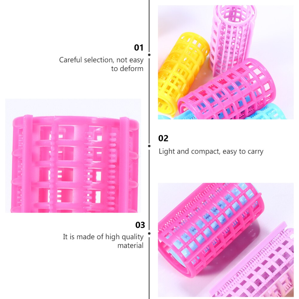 20 Pcs Hair Rollers Multicolor Plastic Hair Curls Styling Hair Volume Hairdressing Curlers Hair Curler Curling Styling Tools for