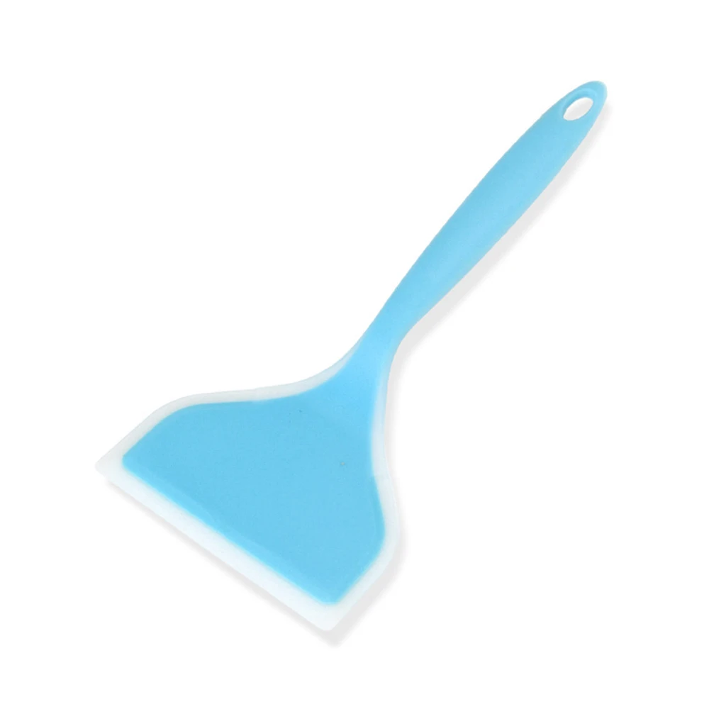 Espátula de silicona antiadherente de boca ancha, espátula para cocinar huevos de carne, herramientas para hornear panqueques, pala de cocina, 1 ud.: plum