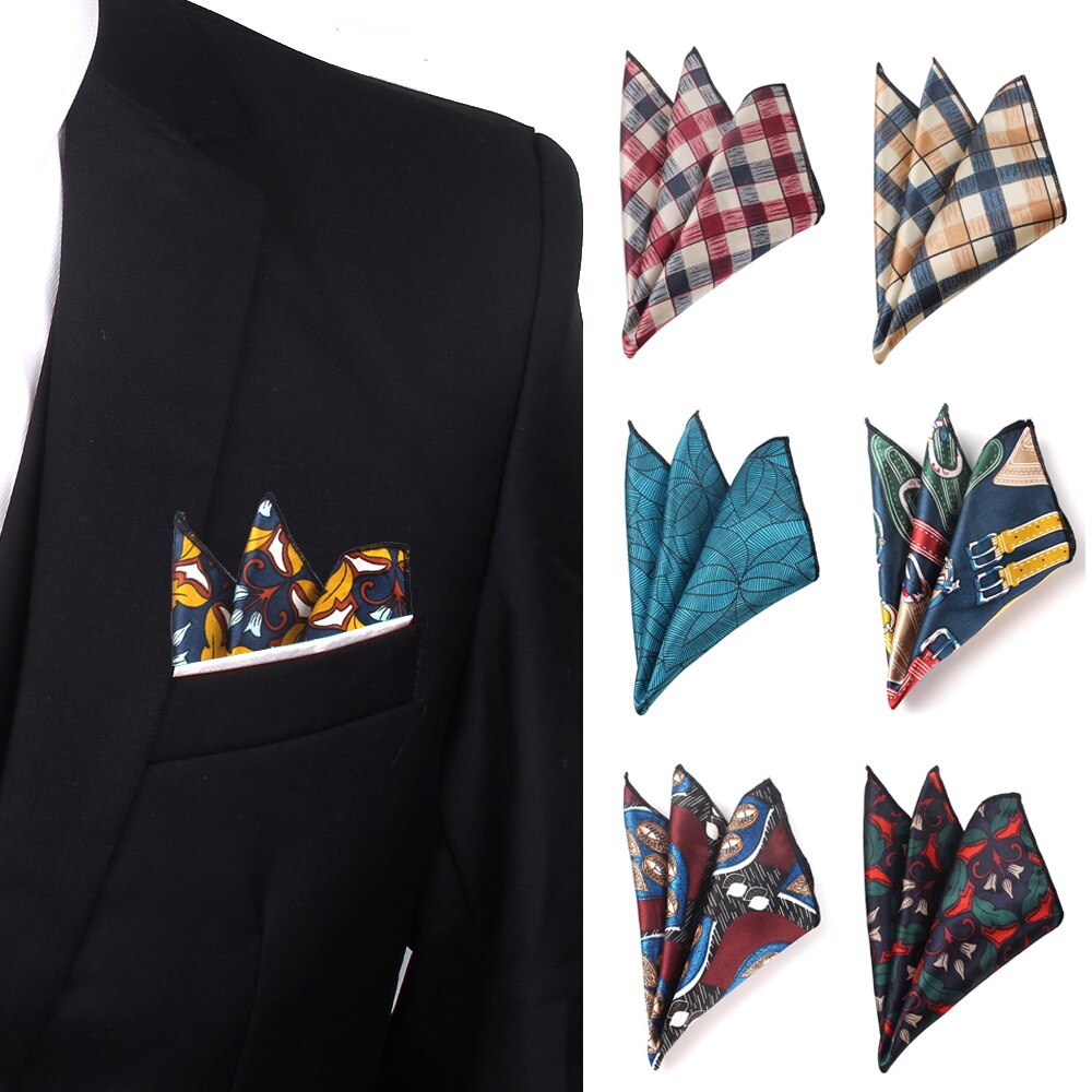 Pochette carrée de fleurs pour hommes femmes | Costume de mouchoirs en mousseline de soie imprimés Hanky pour hommes mouchoirs carrés serviettes foulards pour dames
