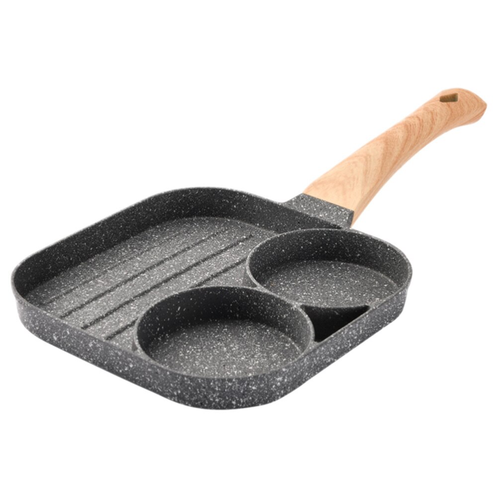 1Pc Steen Non-stick Ontbijt Steak Pan Gebakken Ei Pan (Assorti Kleur): Default Title