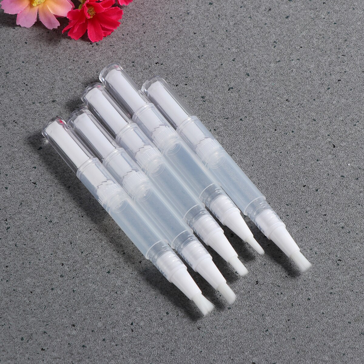 3ml Pens Nail Oil Pen Eyelash Growth Liquid Transparent Container Applicators with Brush Tip