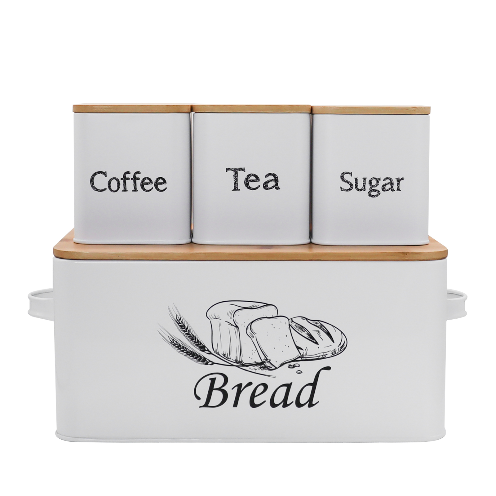 Contenitori per alimenti per Pannello con manico e coperchio in bambù per preparazione di pasti, avanzi, cottura, cottura, cottura e pranzo