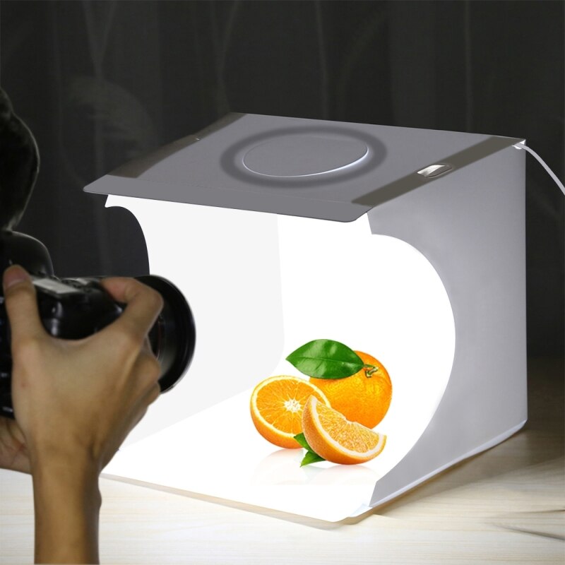 mini Lightbox zdjęcie studio Softbox podświetlany Photobox składana podświetlana tablica fotografia zestaw tła z 6 Backadrops robić aparatu