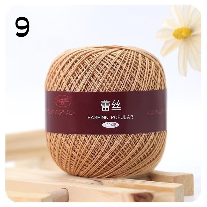 Size e 6,  lace yarn, cotton, crochet yarn, colorful thread, ball, handmade embroidery, cross stitch, needle lace, diy crochet dolls: Scarlet