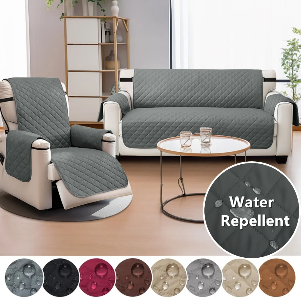 Sofabezüge, wasserabweisender Couchbezug, wendbarer Möbelschutz ohne Tasche, elastische Riemen für freundlicher, Hunde-Sofa-Schonbezug