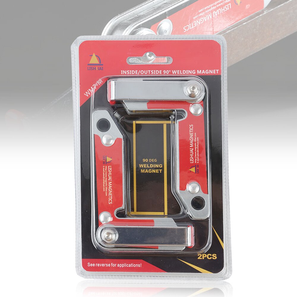 2Pcs Magnetic Holder Corner Welding Magnets Internal and External Right Angle Fixator 30 60 90 Angles Magnetic