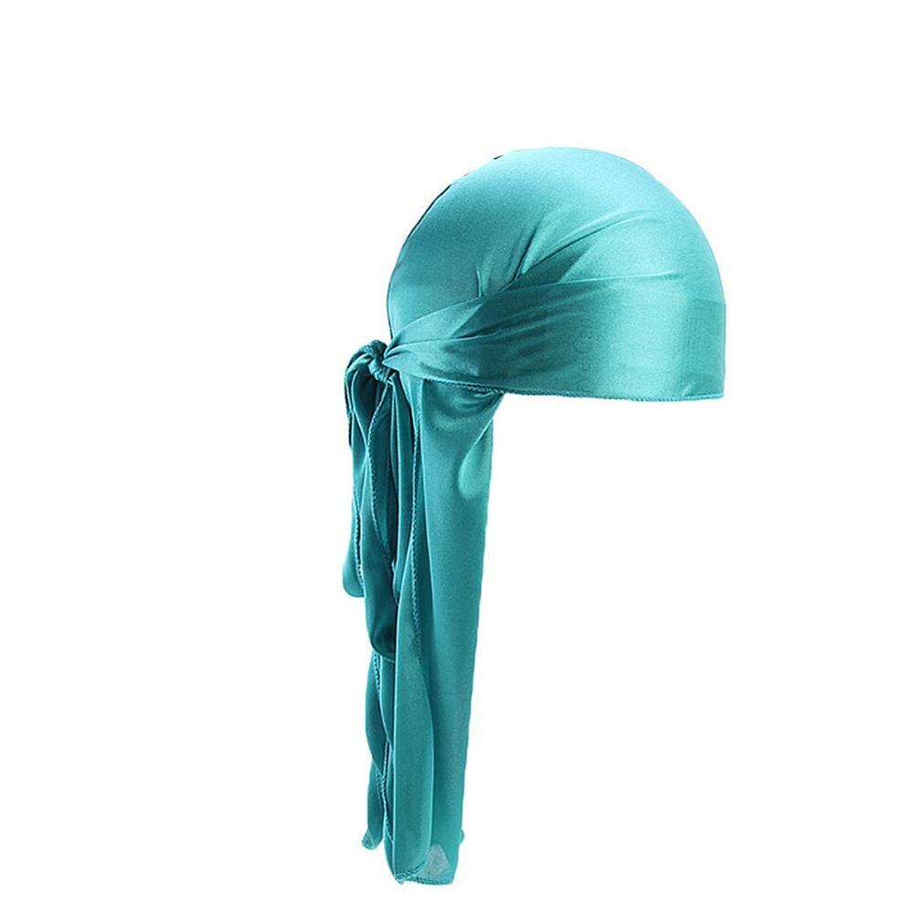 Zijdeachtig Satijn Tulband Unisex Lange Staart Durag Bandana Mode Patchwork Piraat Hoed Mannen Hoofd Sjaal India Hoed Haaraccessoires: 12