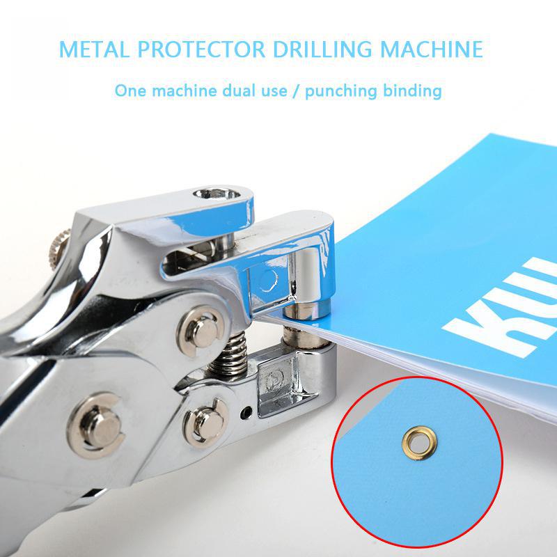 Poinçonneuse avec œillets et œillets, Machine De retenue en métal, pince à œillets avec œillets, perforateur De trous ronds De 5mm avec anneaux, 9718