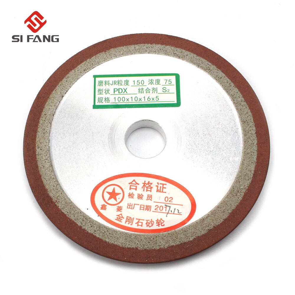 100mm One Side Tapered Hars Diamant Slijpschijf 150 Grit prieel 13/16/20/25mm PDX Slijpschijf Slijpen Wielen Slijptol