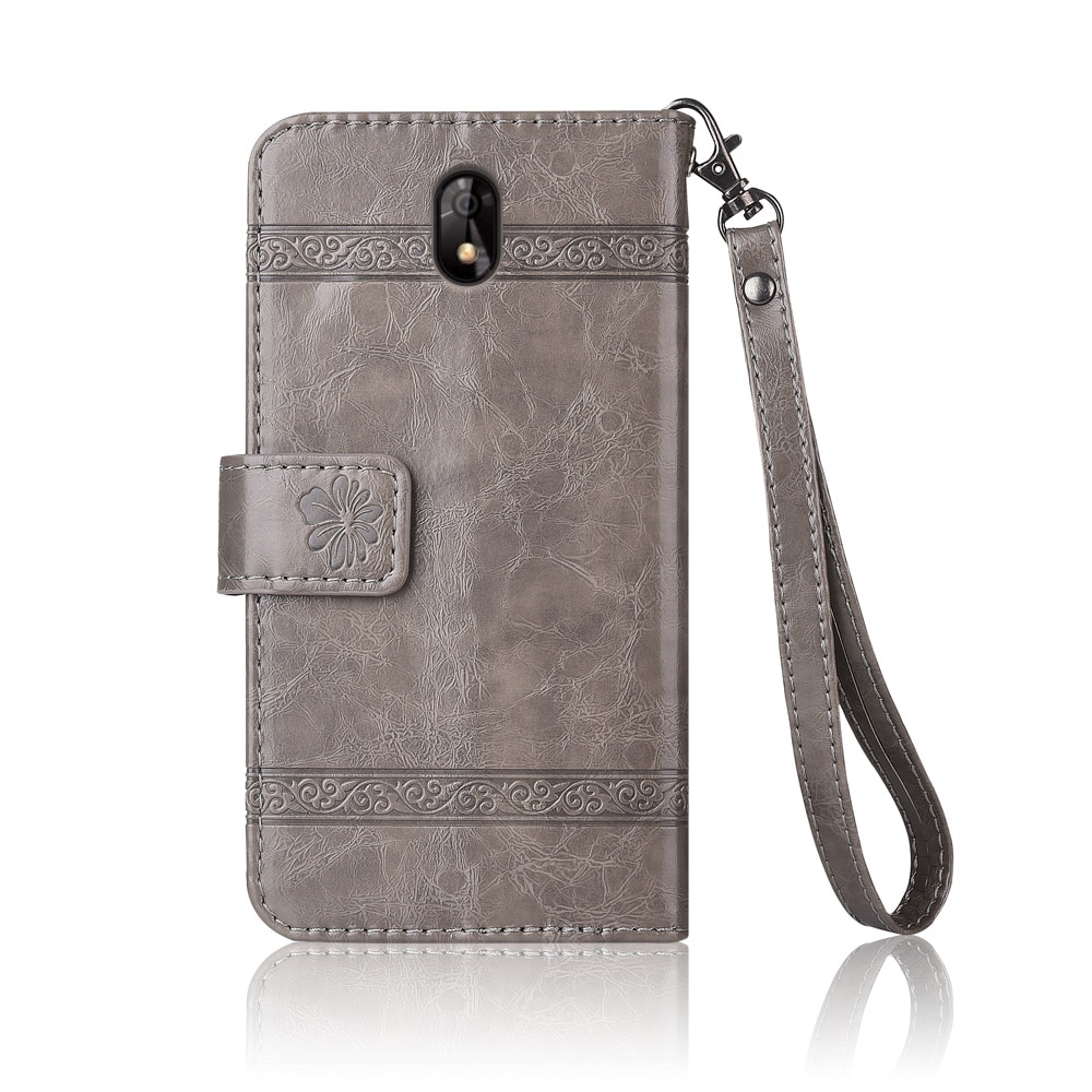 Vintage Wallet Flip Case for Digma LINX Trix 4G Case with Strap Stand Luxury PU Leather Cover Case Fundas